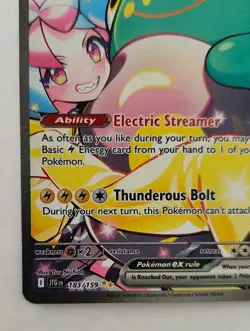 Iono's Bellibolt EX 183/159 Journey Together Sir NM Pokemon TCG Card - Image 2