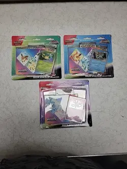 3 x Prismatic Evolutions Pokemon TCG Tech Sticker Collection - Full Set - Image 1