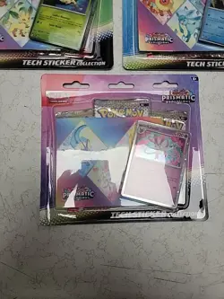 3 x Prismatic Evolutions Pokemon TCG Tech Sticker Collection - Full Set - Image 4
