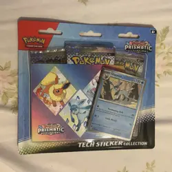 3 x Pokemon TCG Prismatic Evolutions Tech Sticker Collection - Fast Ship - Image 4