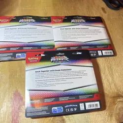 3 x Pokemon TCG Prismatic Evolutions Tech Sticker Collection - Fast Ship - Image 2