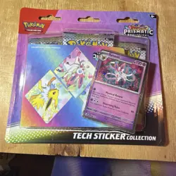 3 x Pokemon TCG Prismatic Evolutions Tech Sticker Collection - Fast Ship - Image 5