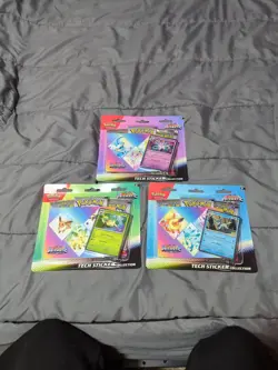 Pokemon TCG: Scarlet Violet Prismatic Evolutions Tech Sticker Collection 3X Lot - Image 1