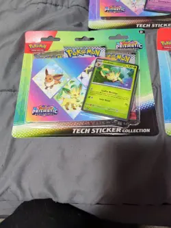 Pokemon TCG: Scarlet Violet Prismatic Evolutions Tech Sticker Collection 3X Lot - Image 3