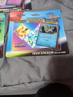 Pokemon TCG: Scarlet Violet Prismatic Evolutions Tech Sticker Collection 3X Lot - Image 4