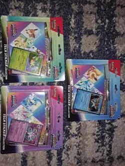 3 x Prismatic Evolutions Pokemon TCG Tech Sticker Collection - Fast Ship - Image 1