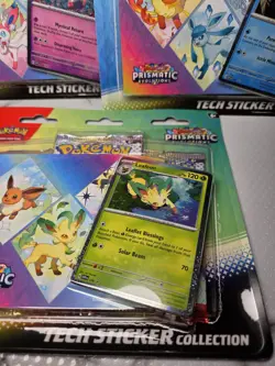 3 x Prismatic Evolutions Pokemon TCG Tech Sticker Collection - Fast Ship - Image 5