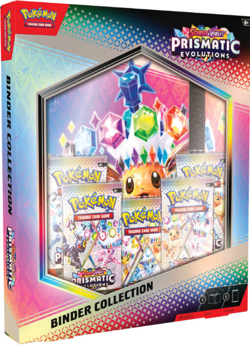 Pokemon TCG Prismatic Evolutions 3x Tech Sticker Collection 1x Binder Collection - Image 1