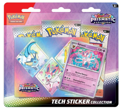 Pokemon TCG Prismatic Evolutions 3x Tech Sticker Collection 1x Binder Collection - Image 2