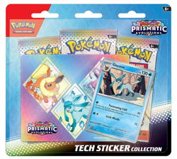 Pokemon TCG Prismatic Evolutions 3x Tech Sticker Collection 1x Binder Collection - Image 3
