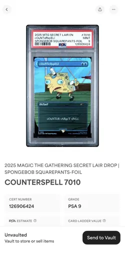 Counterspell (7010) (Rainbow Foil) Secret Lair Drop Foil Psa 9 - Image 2