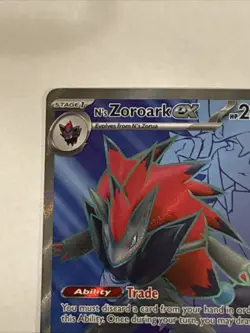 Pokemon TCG N's Zoroark EX Holo Ultra Rare Card 175/159 SV09 Journey Together - Image 2