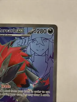 Pokemon TCG N's Zoroark EX Holo Ultra Rare Card 175/159 SV09 Journey Together - Image 3