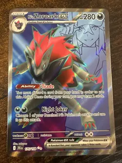 Pokemon TCG N's Zoroark EX Holo Ultra Rare Card 175/159 Sv09: Journey Together - Image 2