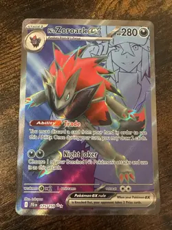 Pokemon TCG N's Zoroark EX Holo Ultra Rare Card 175/159 Sv09: Journey Together - Image 2