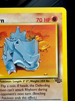 Pokemon TCG: 1999 Rhyhorn 61/64- 1st EDITION-Jungle Set-Vintage Pokemon Card - Image 2
