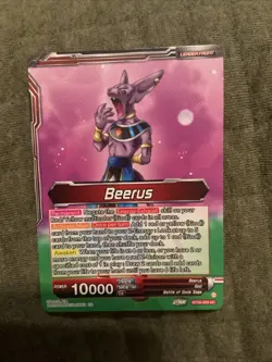 Beerus Pursuing the Power of the Gods BT24-002 SLR DBS TCG BGS 10 Pristine Card - Image 2