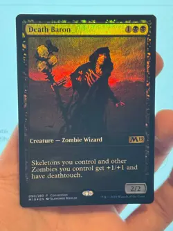 1X FOIL Death Baron CONVENTION PROMO 2018 MINT MTG Magic Zombies Commander EDH - Image 1