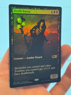 1X FOIL Death Baron CONVENTION PROMO 2018 MINT MTG Magic Zombies Commander EDH - Image 2