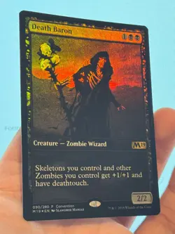 1X FOIL Death Baron CONVENTION PROMO 2018 MINT MTG Magic Zombies Commander EDH - Image 3