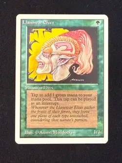 MTG - Llanowar Elves - Unlimited 2nd Edition - 1x LP (Magic: The Gathering) - Image 1