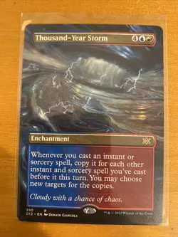 Thousand-Year Storm (Borderless) 390 MTG Double Masters 2022 NM Pack Fresh - Image 1