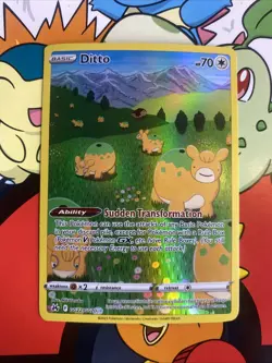 Pokemon Ditto GG22/GG70 Crown Zenith Galarian Gallery Holo Rare Near Mint - Image 1