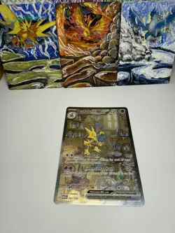 Pokemon 151 Alakazam Ex 201/165 Special Illustration Rare Near Mint Condition - Image 1