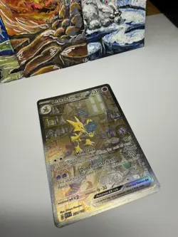 Pokemon 151 Alakazam Ex 201/165 Special Illustration Rare Near Mint Condition - Image 4