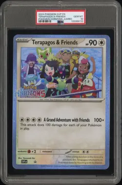 PSA 10 - 2024 Pokemon Horizons TERAPAGOS & FRIENDS Black Star Promo JUMBO (9110) - Image 1