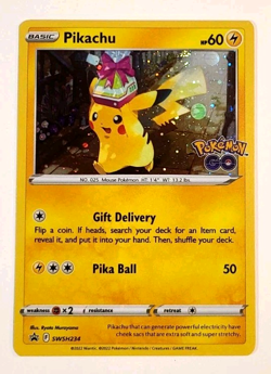 Pikachu Cosmos Holo Promo Pokemon Go Pokemon TCG SWSH234 Sword & Shield - 2 - Image 1