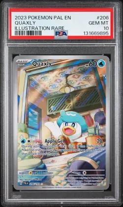 Pokemon Paldea Evolved Quaxly 206/193 Sv02: Full Art PSA 10 - Image 1