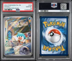 Pokemon Paldea Evolved Quaxly 206/193 Sv02: Full Art PSA 10 - Image 3