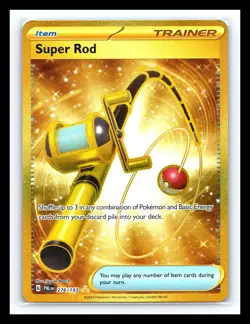 💥 Pokemon TCG Super Rod Scarlet & Violet Paldea Evolved 276/193 Hyper Gold Holo - Image 1