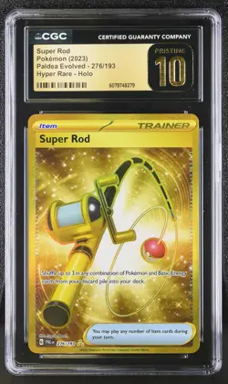 2023 Pokemon #276/193 Super Rod Paldea Evolved CGC 10 - Image 1