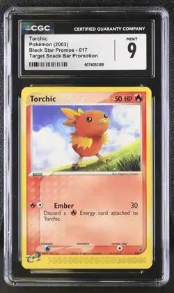 CGC 9 Torchic 2003 Black Star Promos 017 Target Snack Bar Promotion Pokemon Card - Image 1
