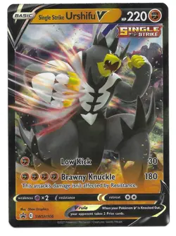 Single Strike Urshifu V SWSH106 SWSH: Sword & Shield Promo Cards Holo Pokemon NM - Image 1