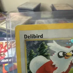 Pokemon TCG Delibird Neo Revelation Holo Card 5/64 Rare MP Vintage WOTC - Image 2