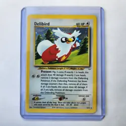 Delibird 5/64 Holo Pokemon TCG Neo Revelation NM Vintage 2001 Card - Image 1