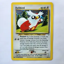 Delibird 5/64 Holo Pokemon TCG Neo Revelation NM Vintage 2001 Card - Image 2