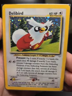 NM Delibird 5/64 Neo Revelation Holo Pokemon Card TCG UK WOTC - Image 3