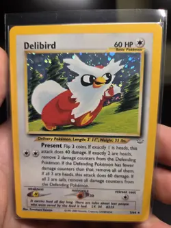 NM Delibird 5/64 Neo Revelation Holo Pokemon Card TCG UK WOTC - Image 4