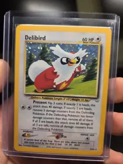 NM Delibird 5/64 Neo Revelation Holo Pokemon Card TCG UK WOTC - Image 5