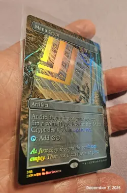 🔥 MTG - Mana Crypt (Borderless FOIL) Double Masters Mythic #361 NM Beauty! 🔥 - Image 2