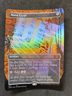 MTG - Mana Crypt - Double Masters : Extras - English - FOIL (curl) - Excellent - Image 1