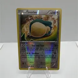 Pokemon Snorlax 77/124 Fates Collide Rare 140 HP Reverse Holo English TCG Card - Image 1