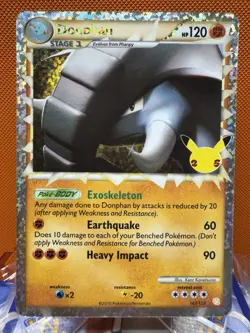 Donphan Prime Holo Rare Pokemon Card Celebrations 107/123 NM #1580 - Image 1