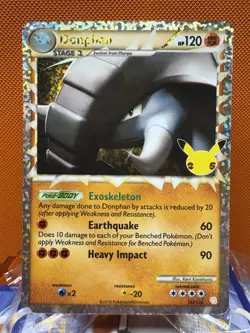 Donphan Prime Holo Rare Pokemon Card Celebrations 107/123 NM #1581 - Image 1