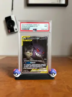 2023 Pokemon PSA 9 Gengar & Mimikyu GX CSM2BC-163 SR Ultra Tag Team Card Chinese - Image 1