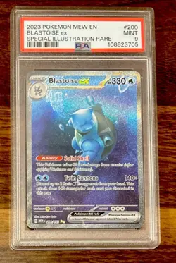 Pokemon SV Scarlet Violet 151 Special Illustration Rare Blastoise ex 200 PSA 9 ! - Image 2